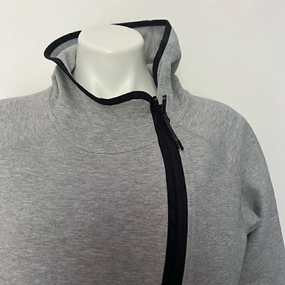 Nike High Low Asymmetrical Zip up Hooded sweatshirt